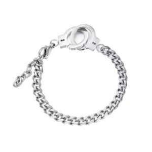 High Quality Cool Design Handcuffs Shape Adjustable Bangle Modern Custom Made Br